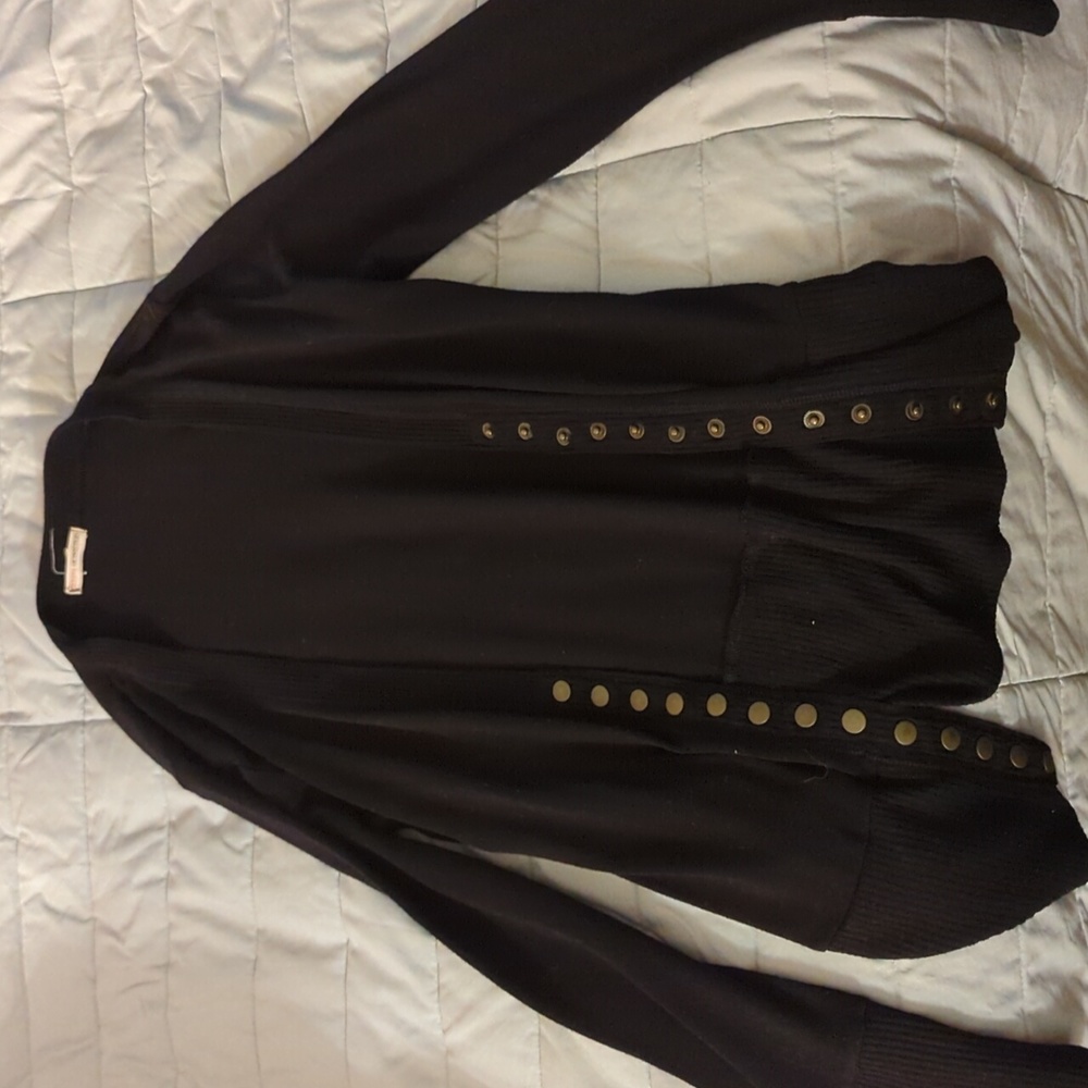Zenana outfitters, large, black cardigan